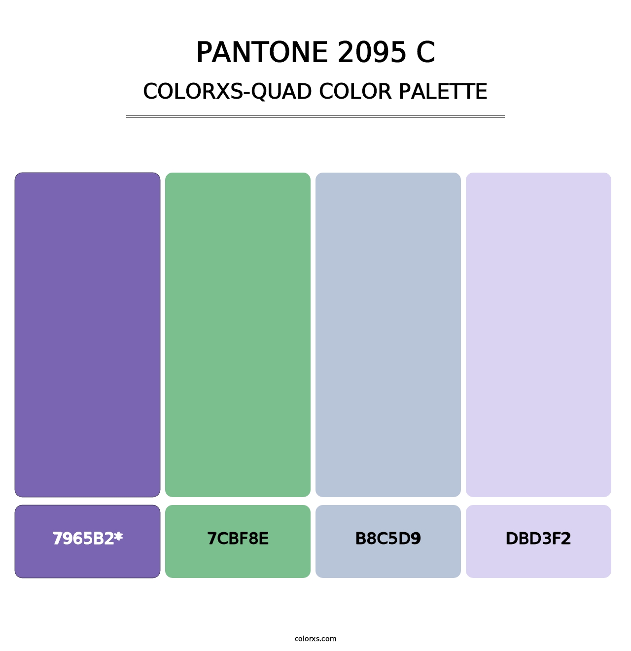 PANTONE 2095 C - Colorxs Quad Palette