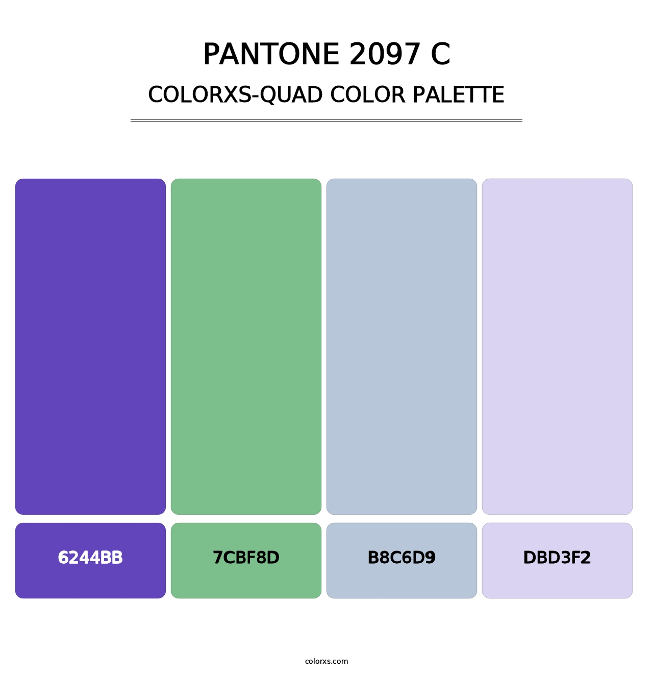 PANTONE 2097 C - Colorxs Quad Palette