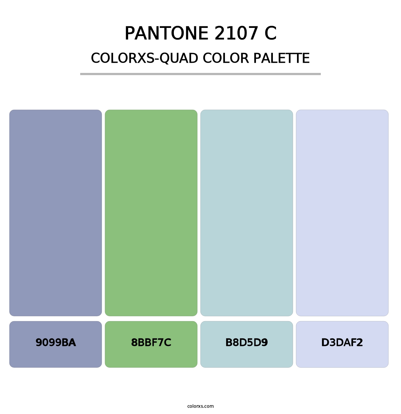 PANTONE 2107 C - Colorxs Quad Palette