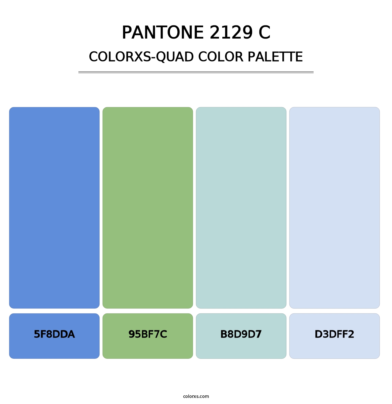 PANTONE 2129 C - Colorxs Quad Palette