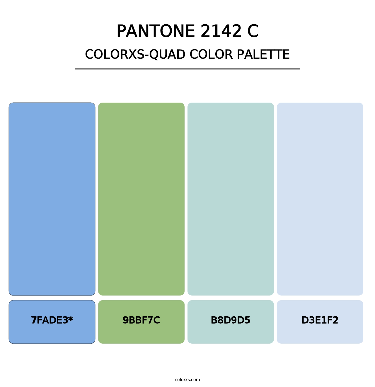 PANTONE 2142 C - Colorxs Quad Palette