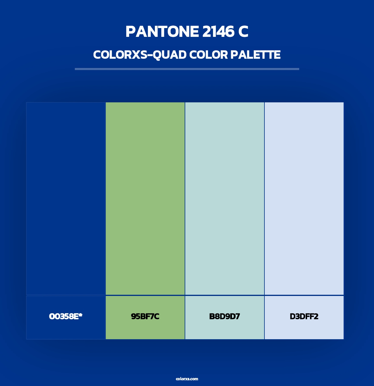 PANTONE 2146 C - Colorxs Quad Palette