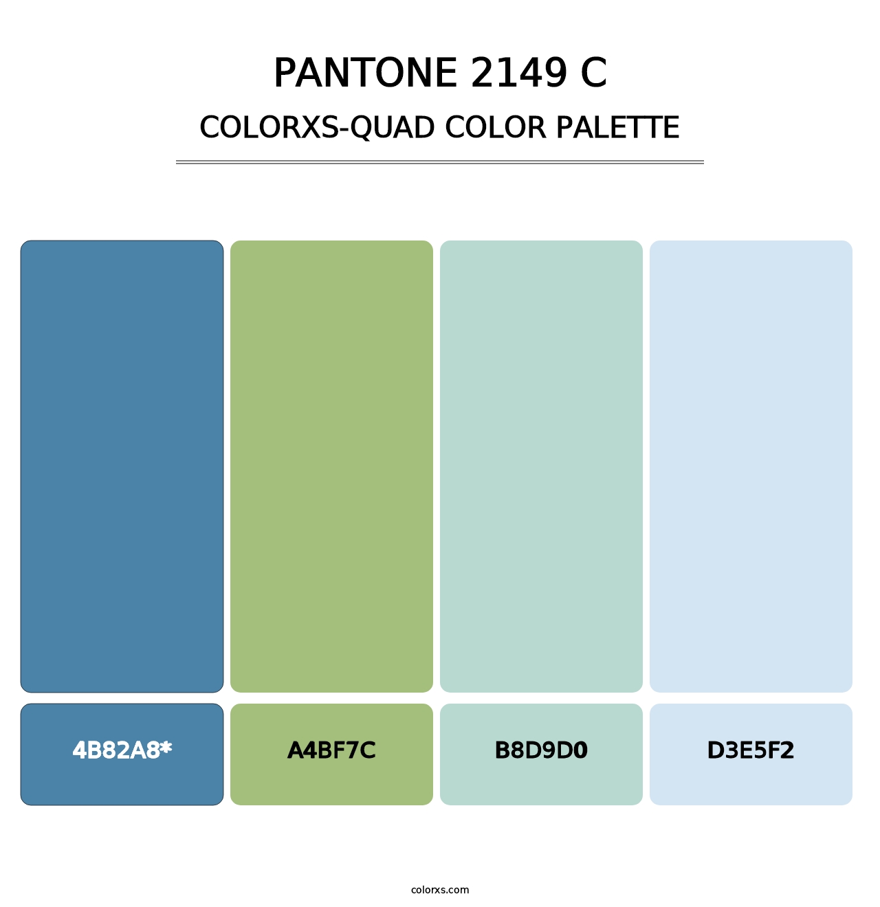 PANTONE 2149 C - Colorxs Quad Palette