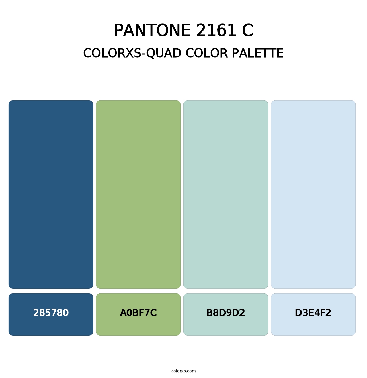 PANTONE 2161 C - Colorxs Quad Palette