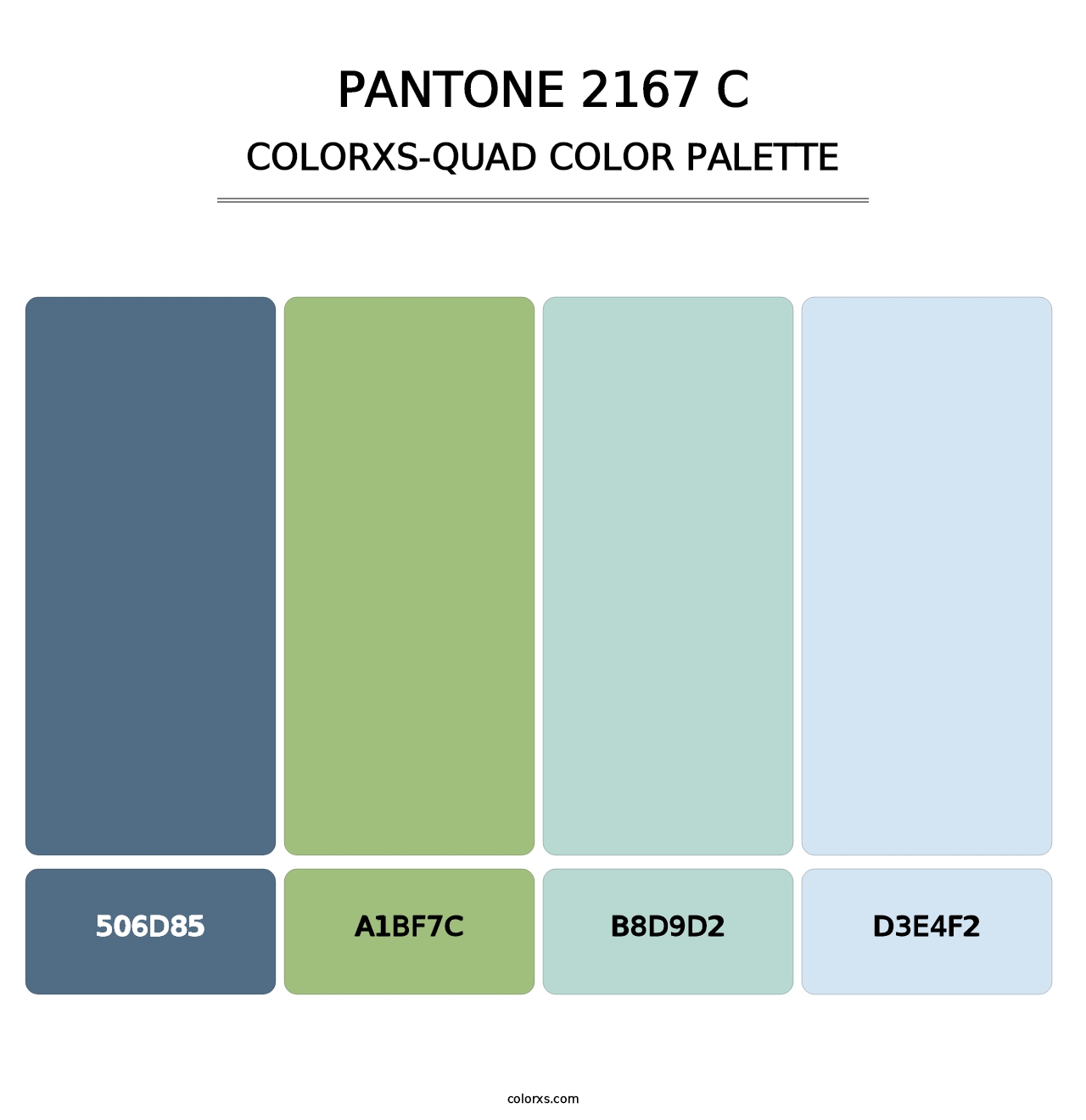 PANTONE 2167 C - Colorxs Quad Palette