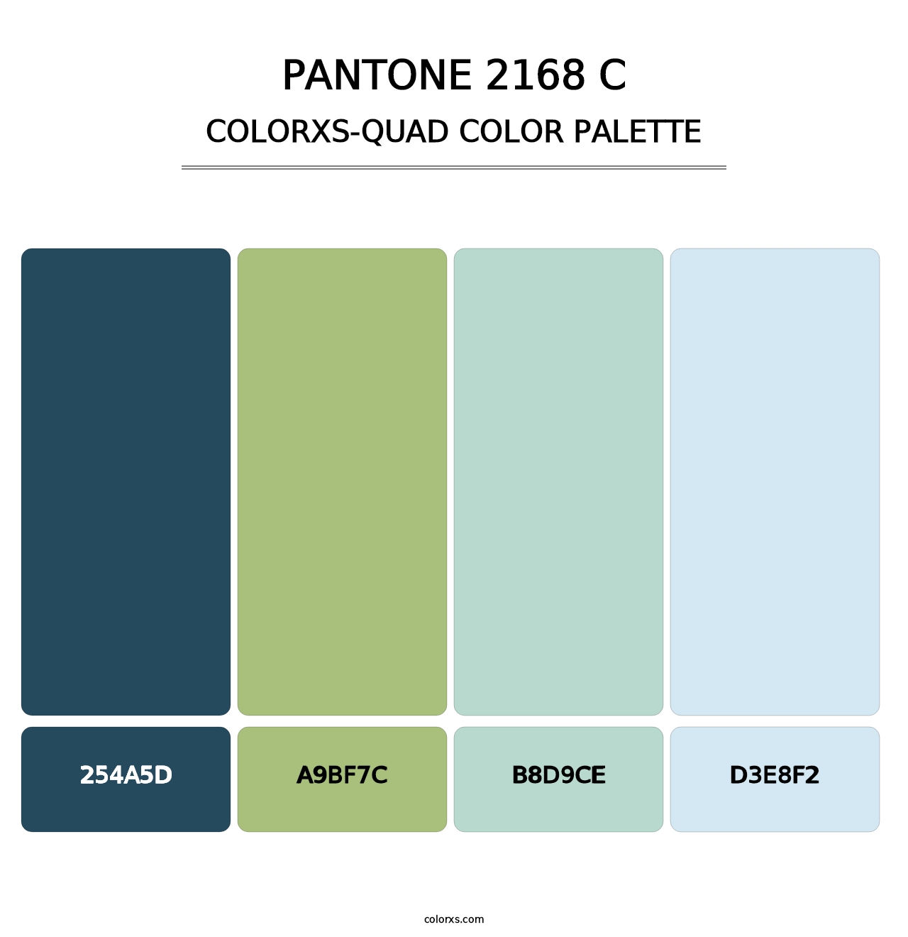 PANTONE 2168 C - Colorxs Quad Palette