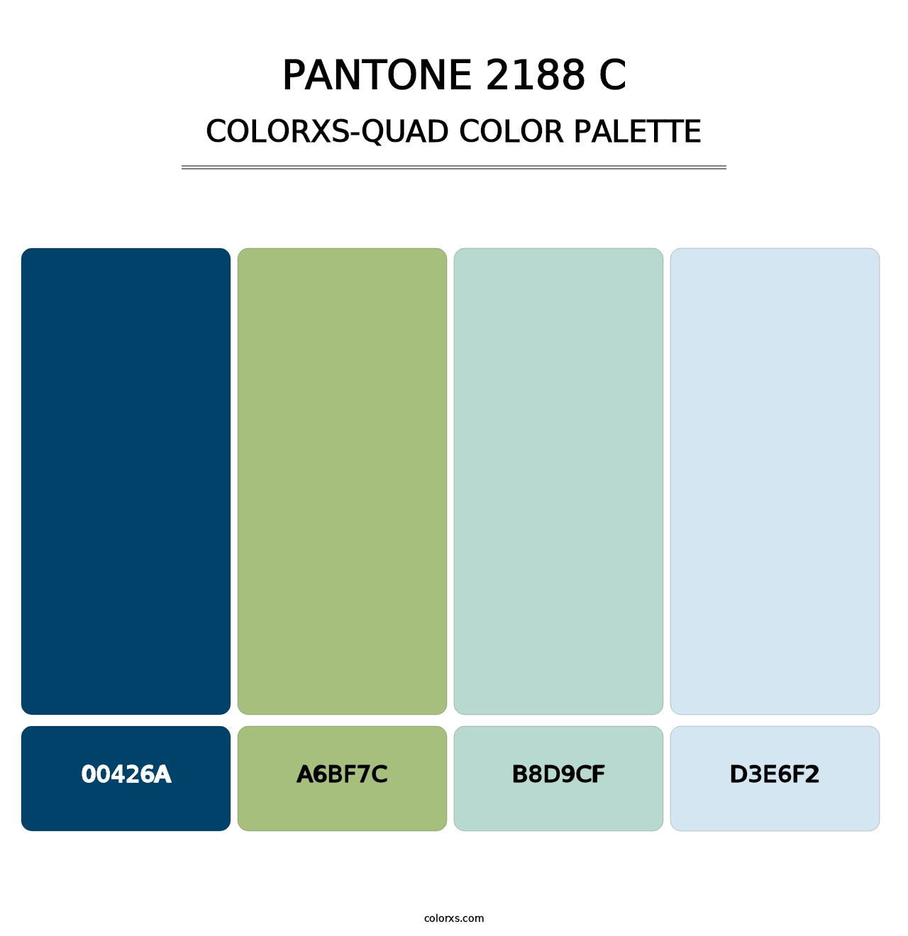 PANTONE 2188 C - Colorxs Quad Palette