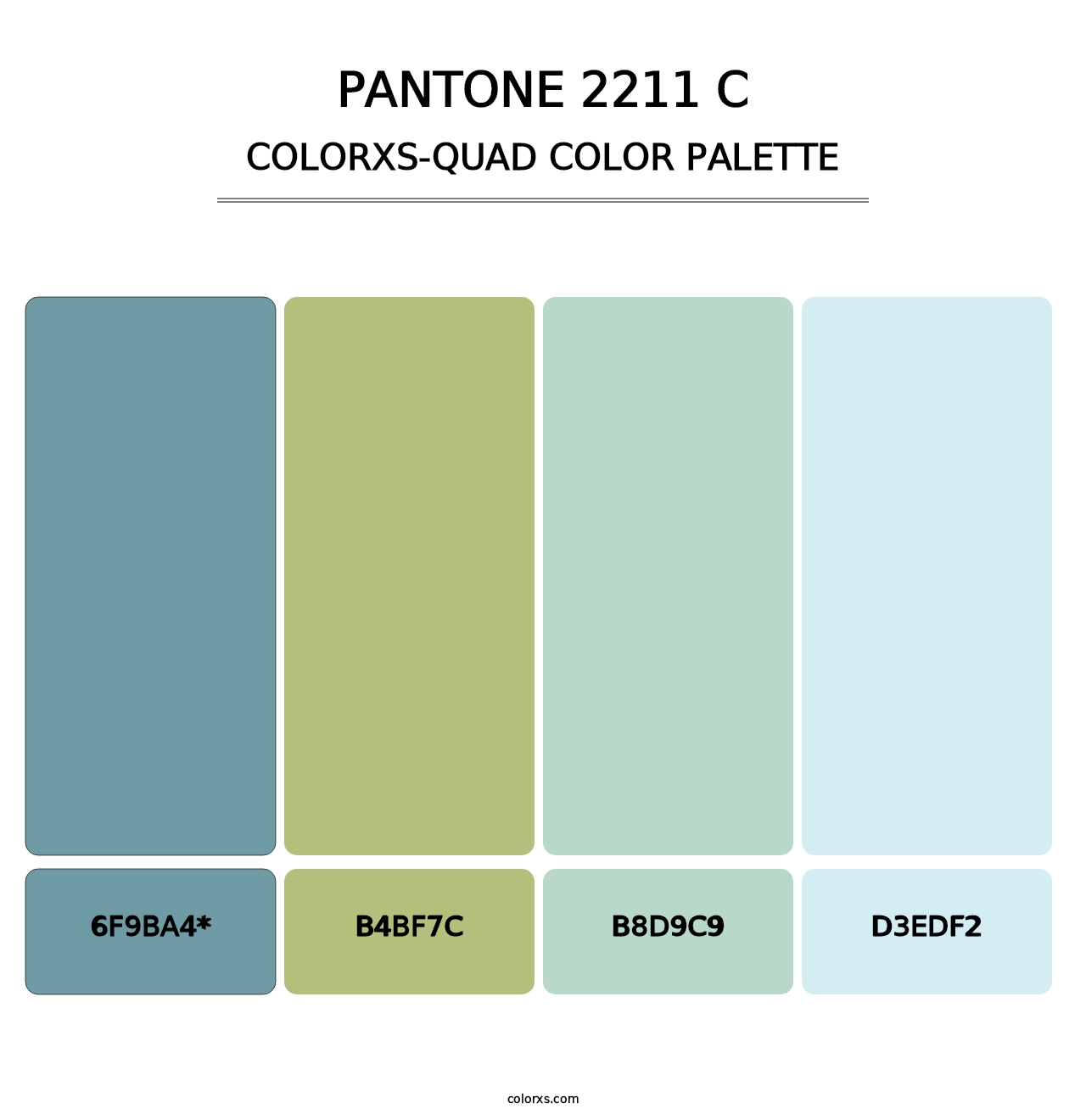 PANTONE 2211 C - Colorxs Quad Palette