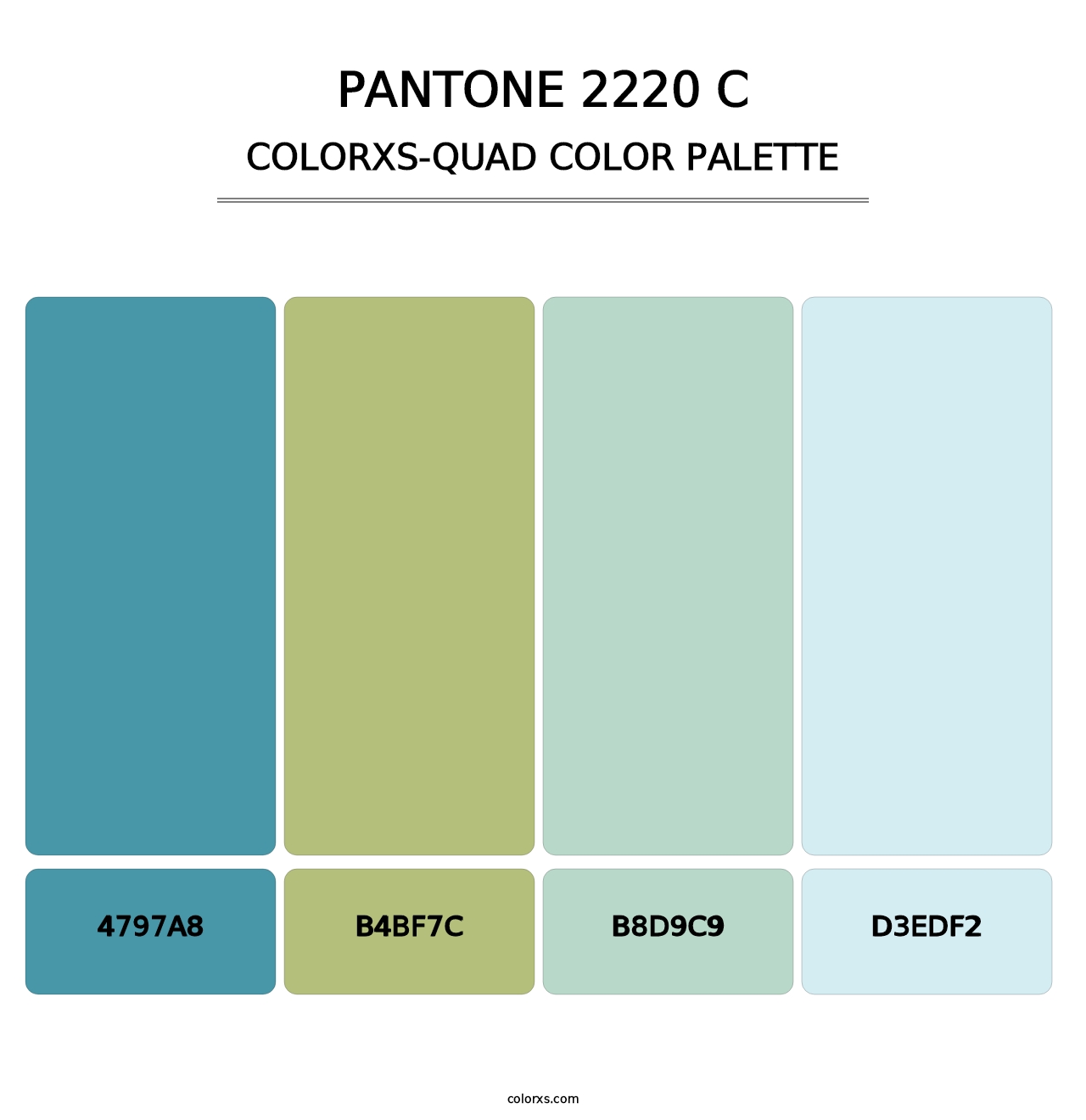 PANTONE 2220 C - Colorxs Quad Palette
