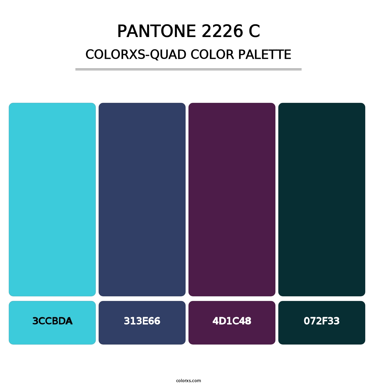 PANTONE 2226 C - Colorxs Quad Palette