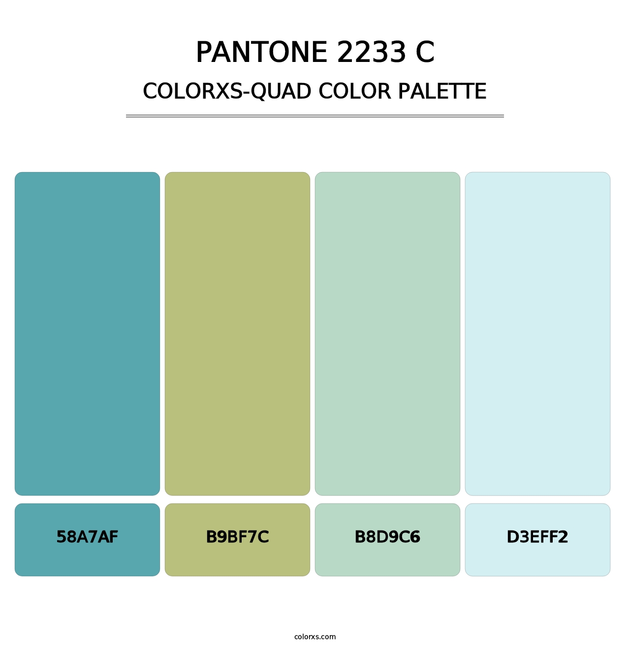 PANTONE 2233 C - Colorxs Quad Palette