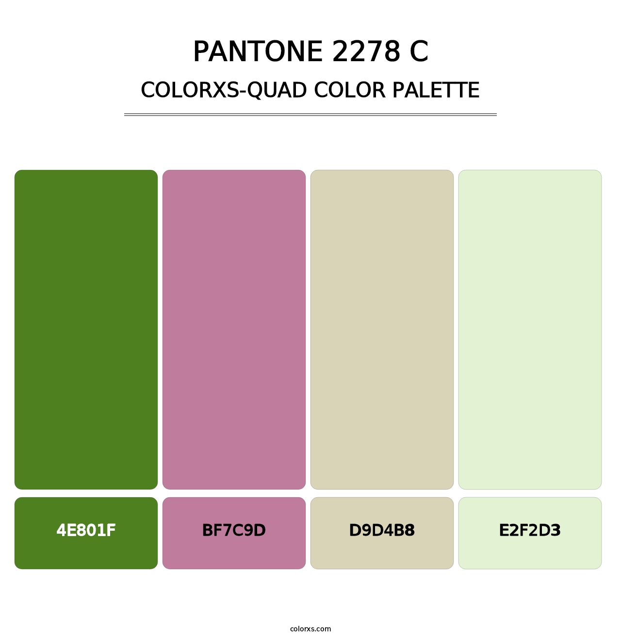 PANTONE 2278 C - Colorxs Quad Palette