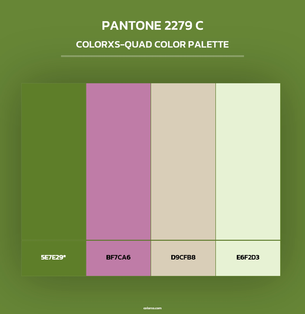 PANTONE 2279 C - Colorxs Quad Palette