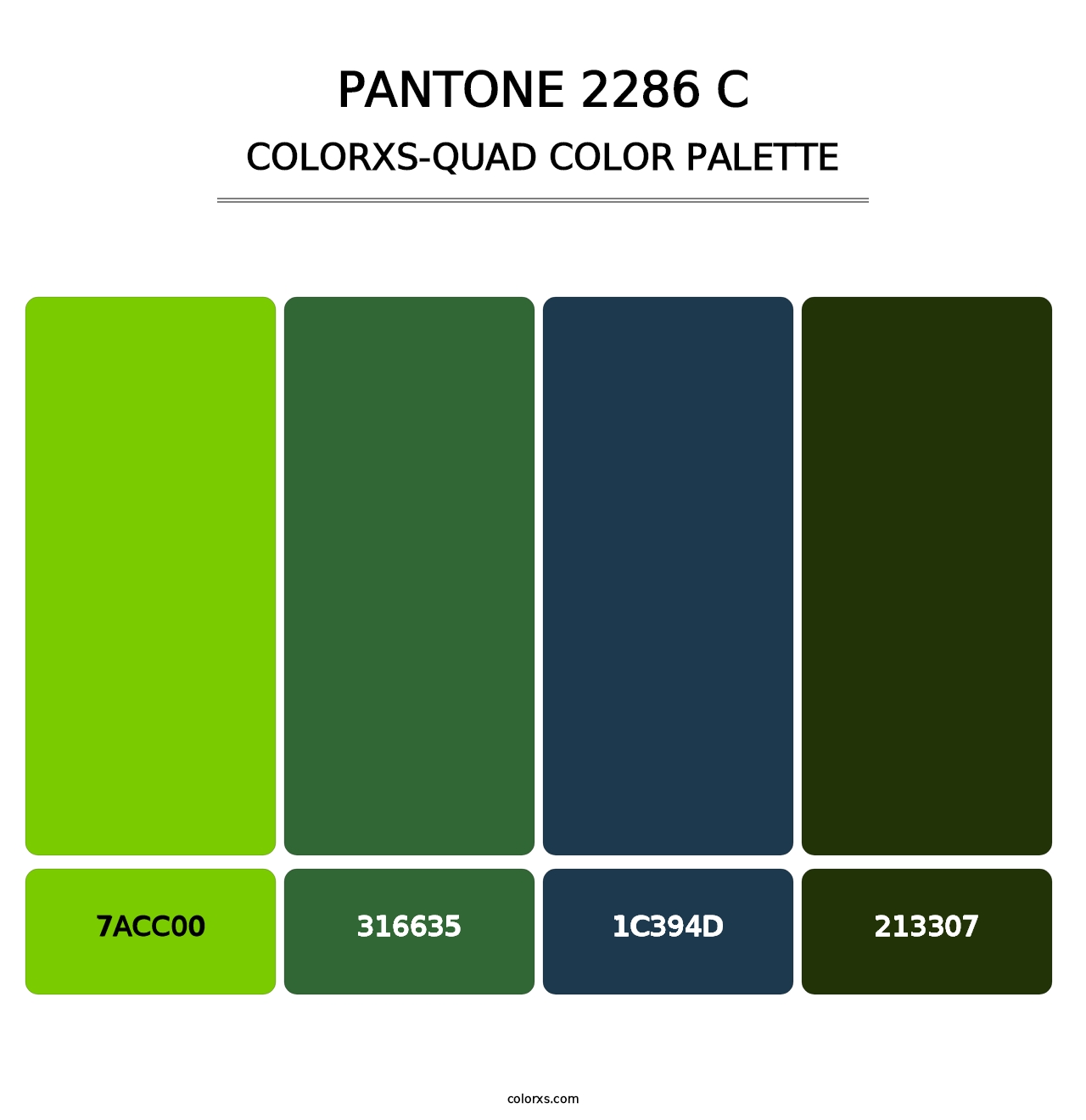 PANTONE 2286 C - Colorxs Quad Palette