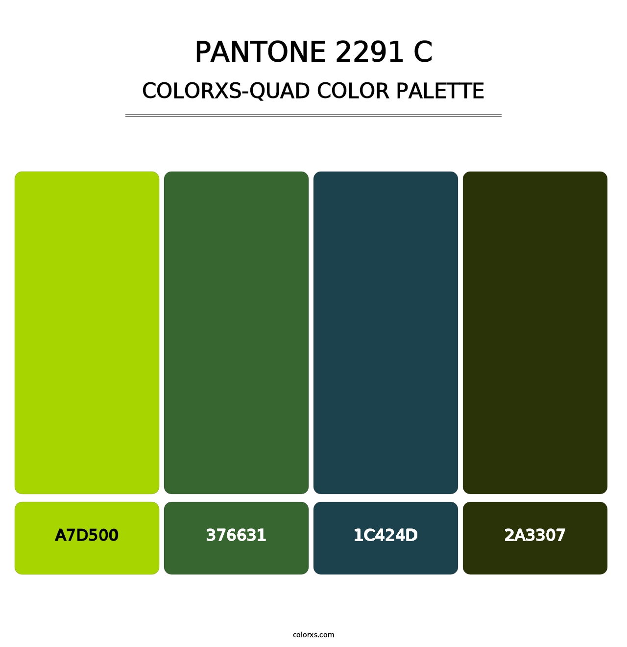 PANTONE 2291 C - Colorxs Quad Palette