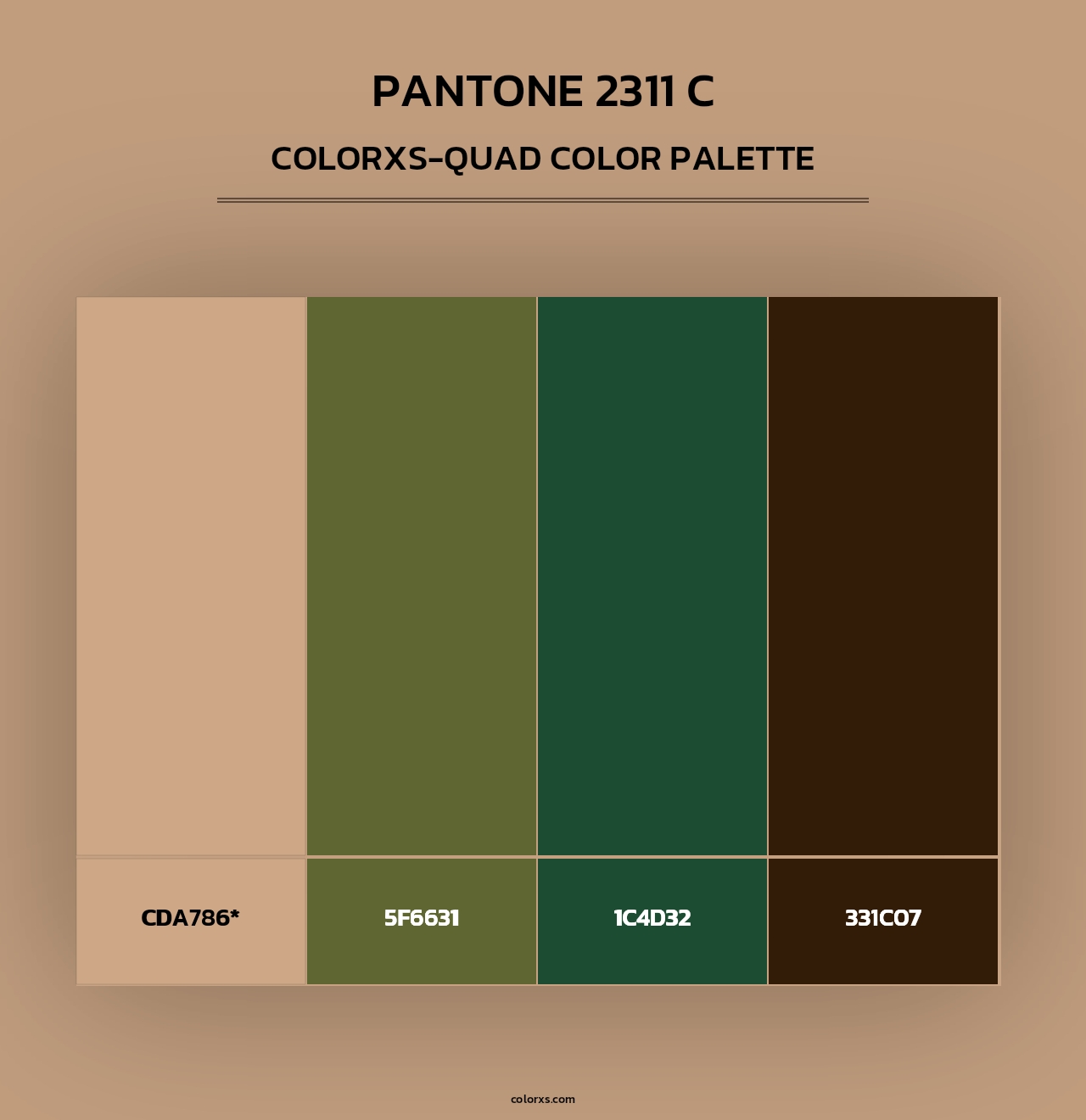 PANTONE 2311 C - Colorxs Quad Palette