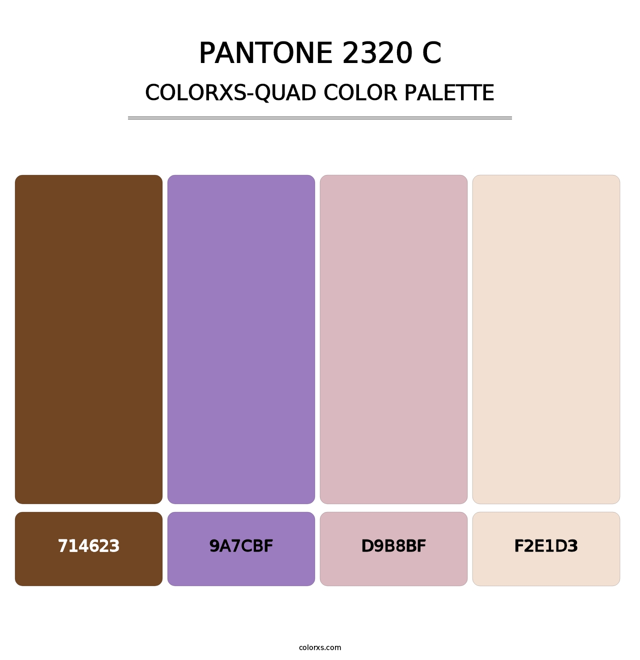 PANTONE 2320 C - Colorxs Quad Palette