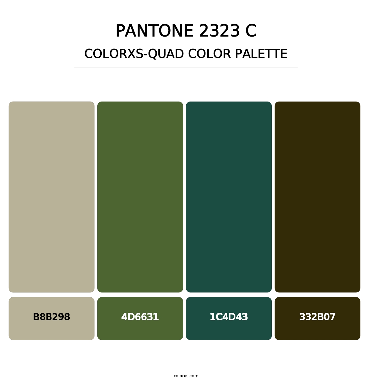 PANTONE 2323 C - Colorxs Quad Palette