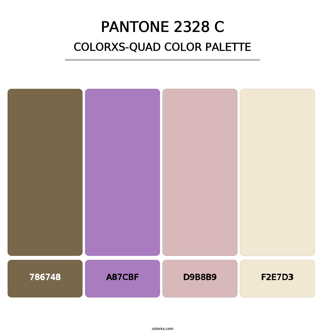 PANTONE 2328 C - Colorxs Quad Palette