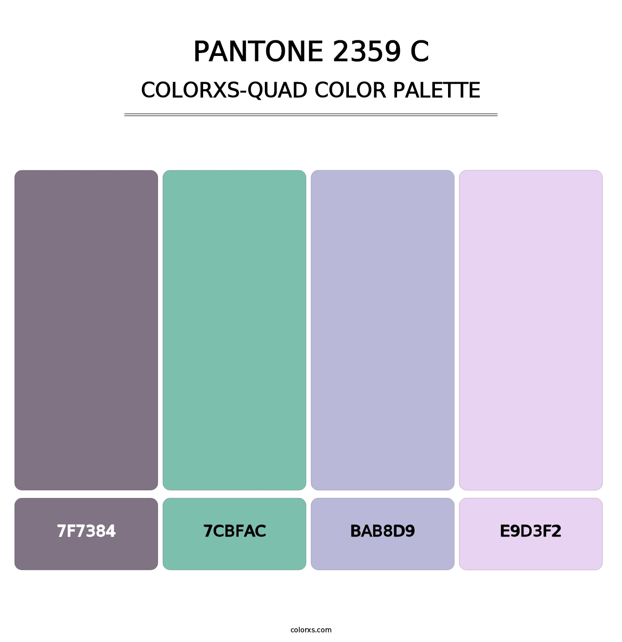PANTONE 2359 C - Colorxs Quad Palette