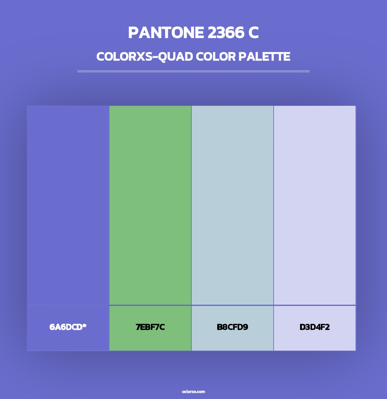 PANTONE 2366 C - Colorxs Quad Palette
