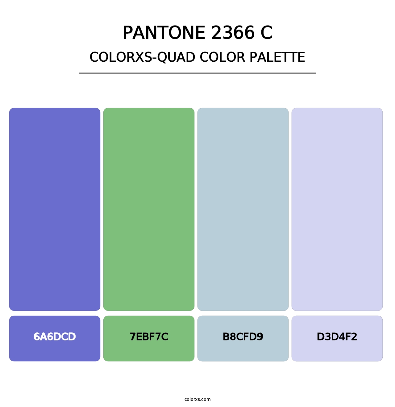 PANTONE 2366 C - Colorxs Quad Palette