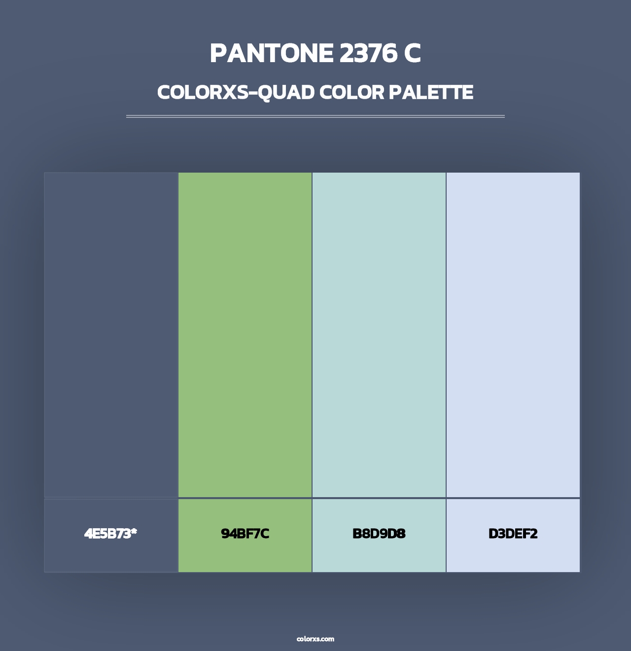PANTONE 2376 C - Colorxs Quad Palette