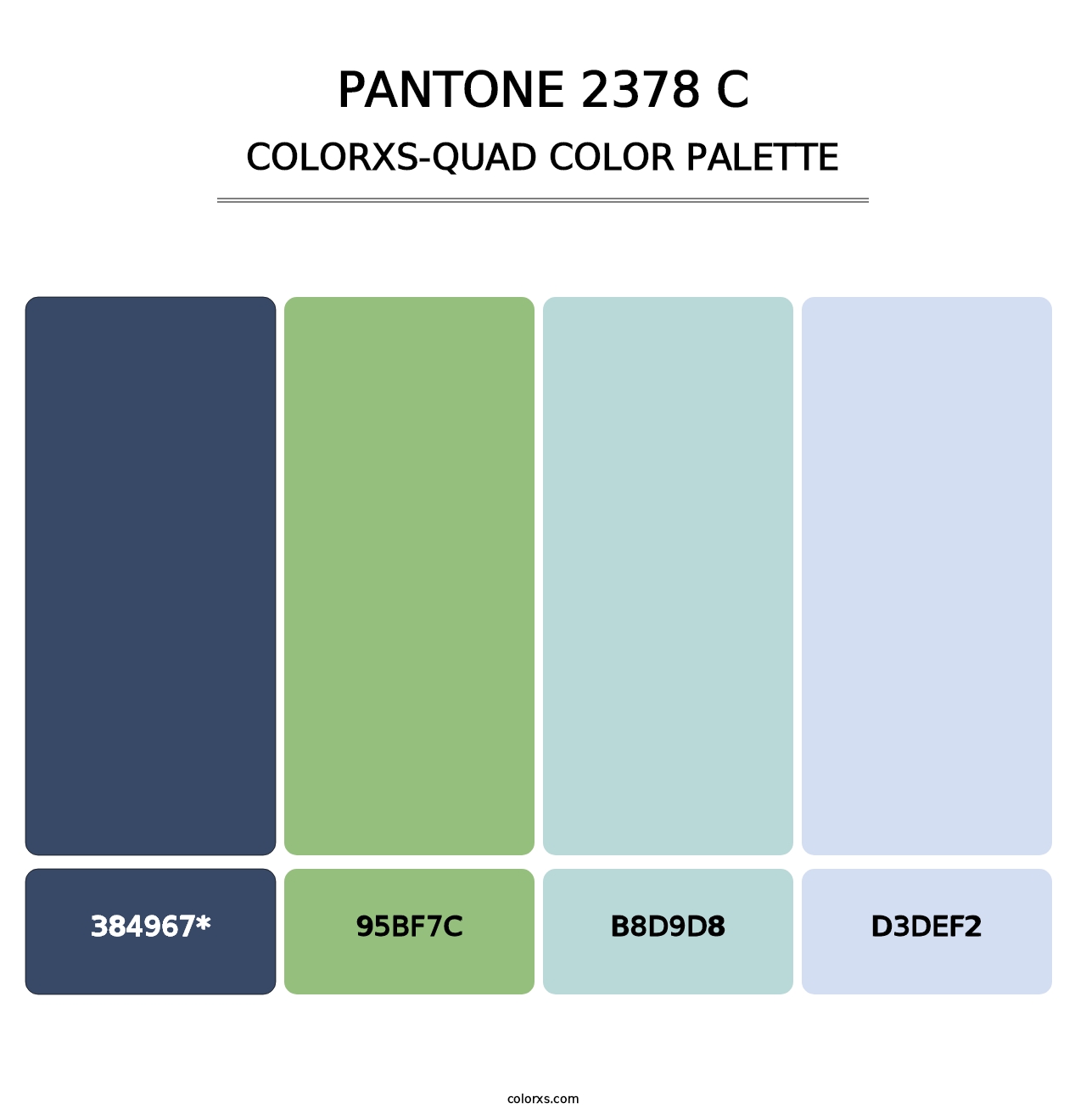 PANTONE 2378 C - Colorxs Quad Palette
