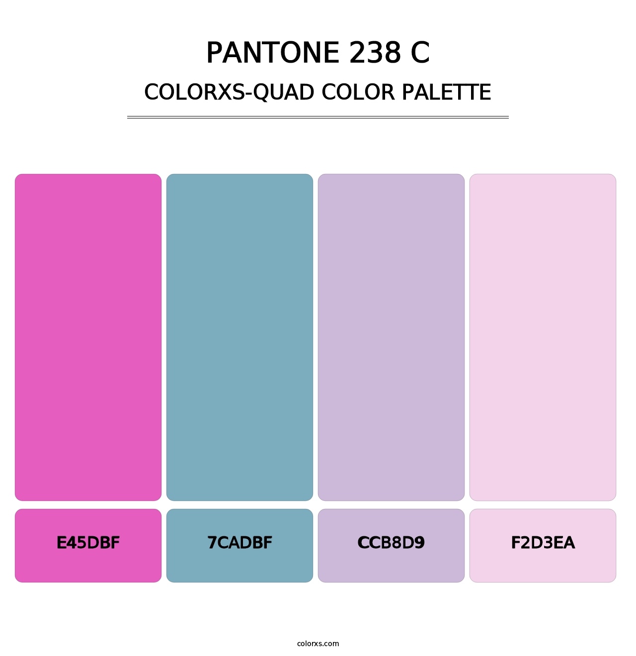 PANTONE 238 C - Colorxs Quad Palette