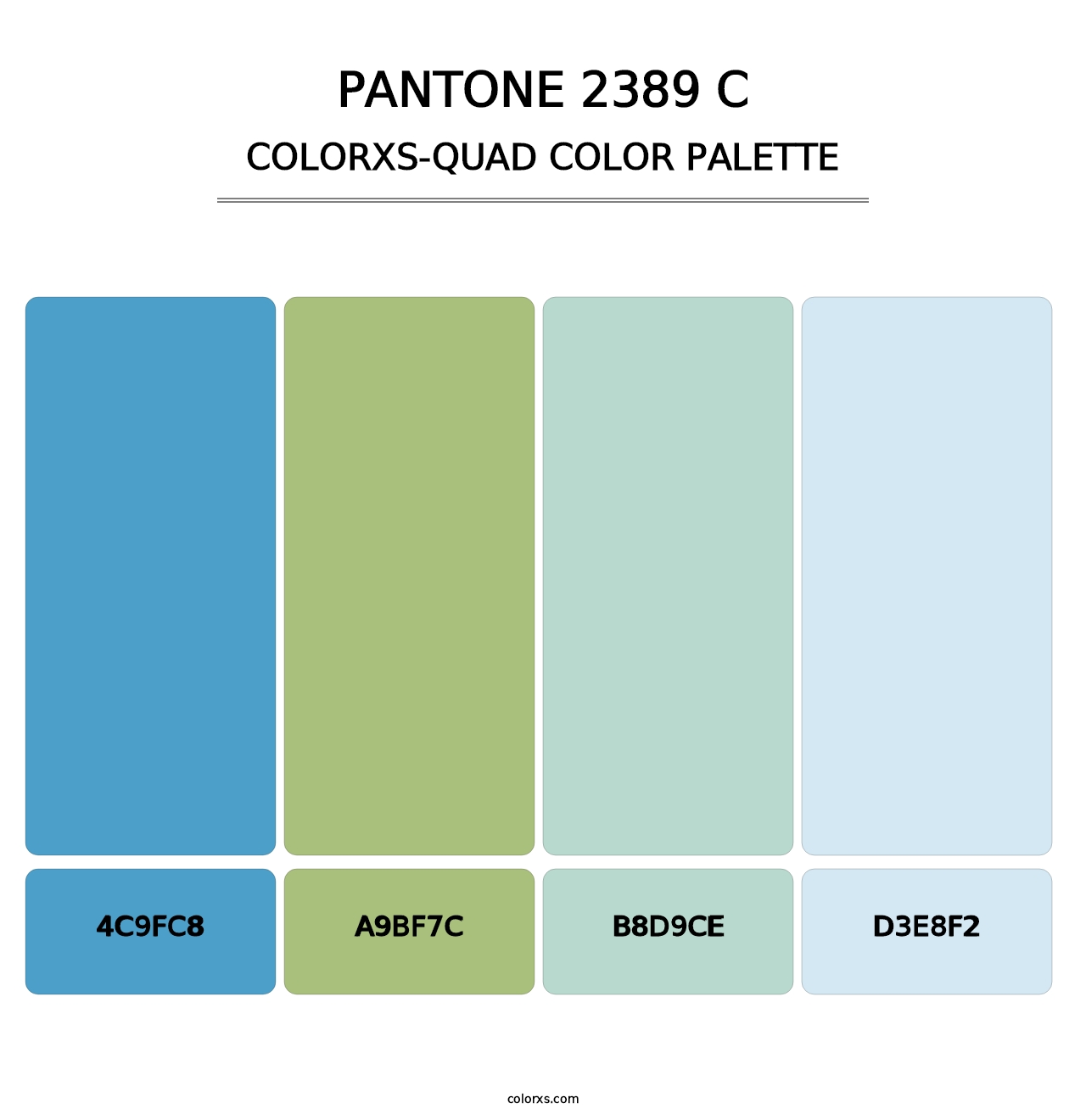 PANTONE 2389 C - Colorxs Quad Palette