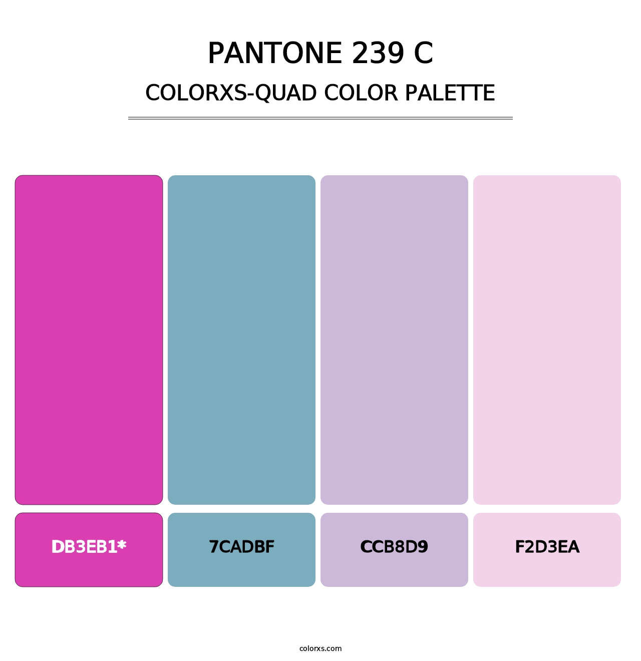 PANTONE 239 C - Colorxs Quad Palette