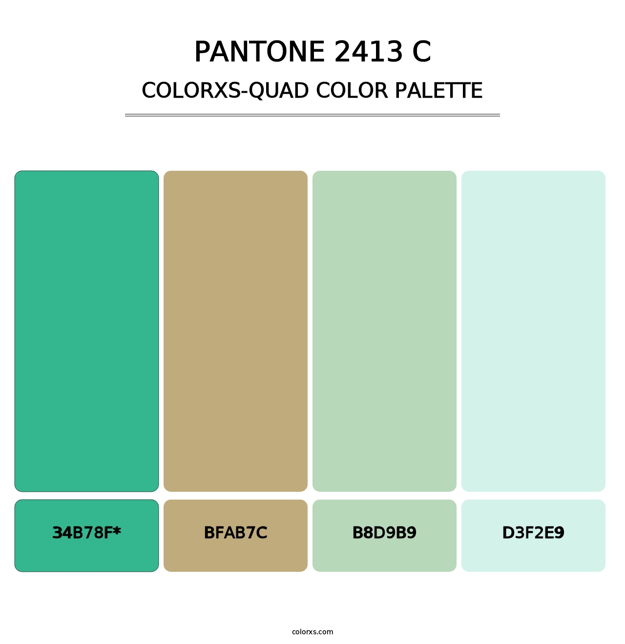 PANTONE 2413 C - Colorxs Quad Palette