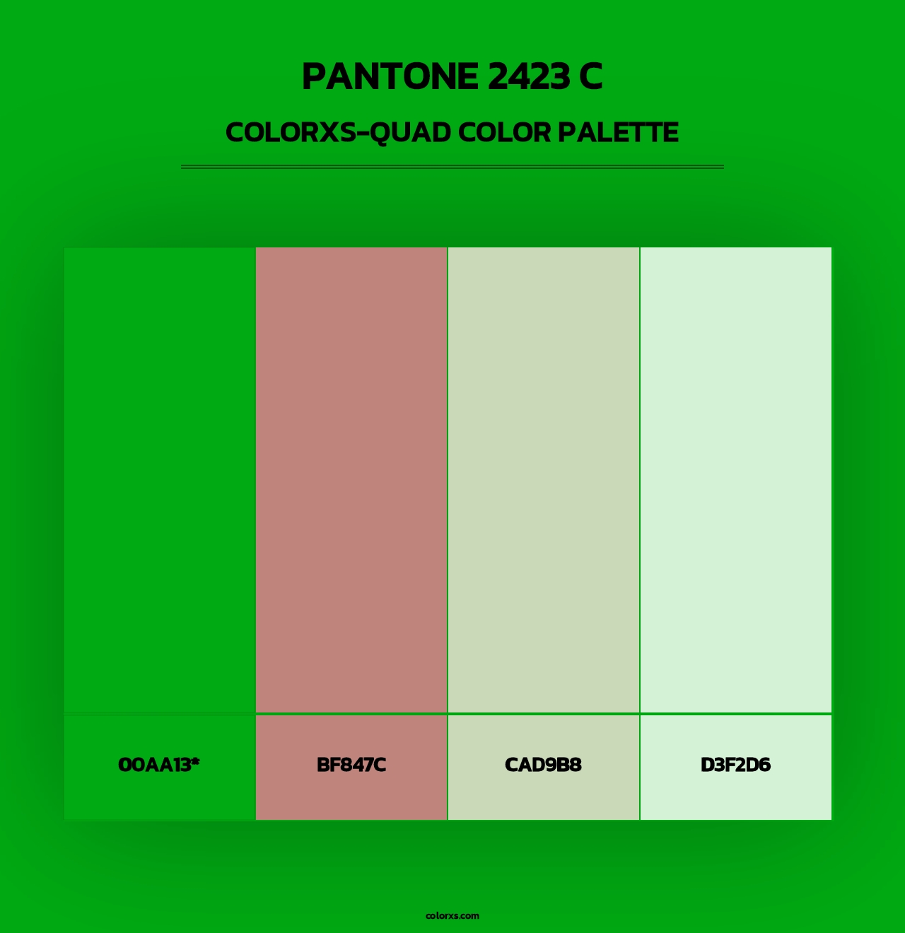 PANTONE 2423 C - Colorxs Quad Palette
