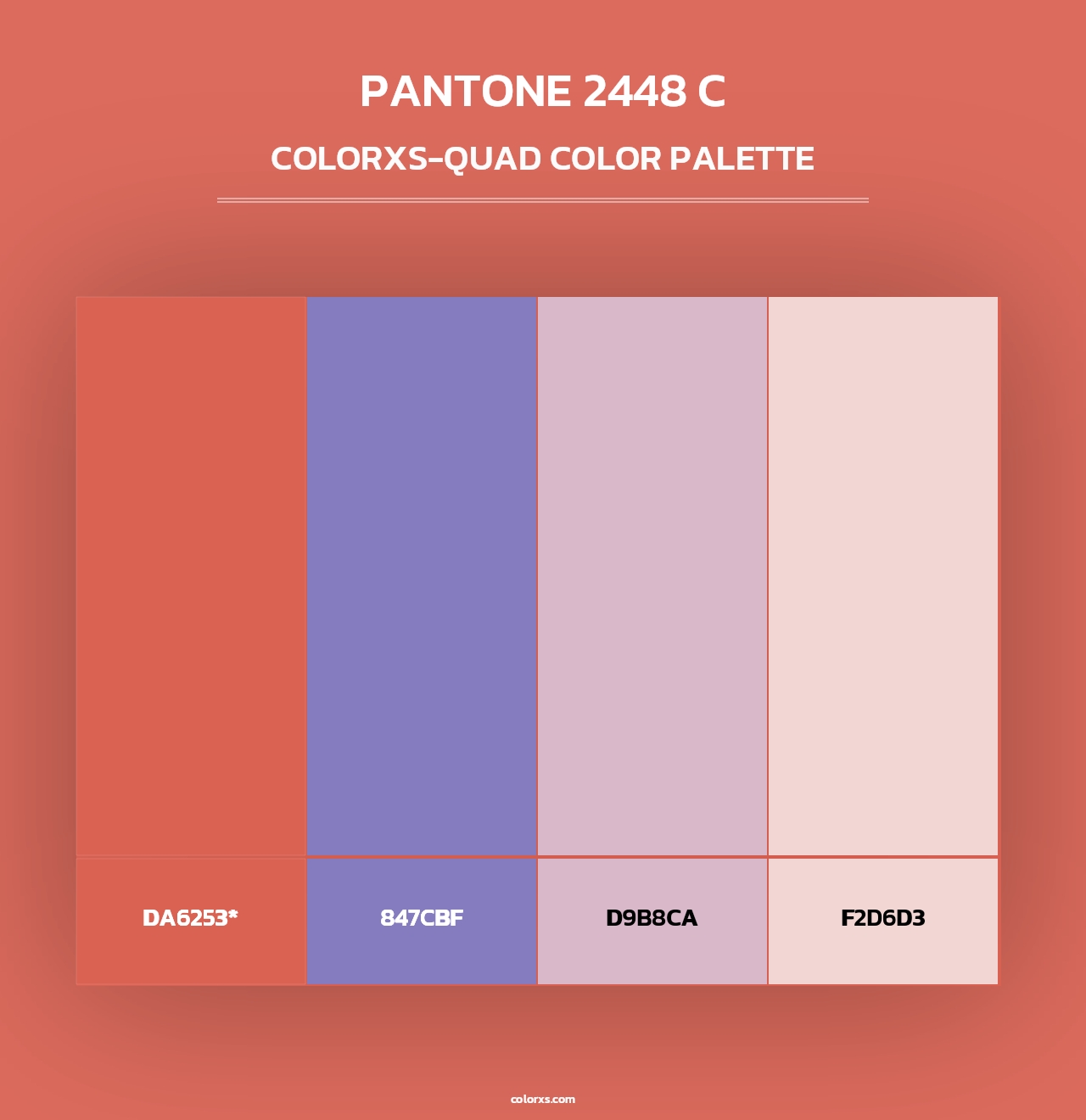 PANTONE 2448 C - Colorxs Quad Palette