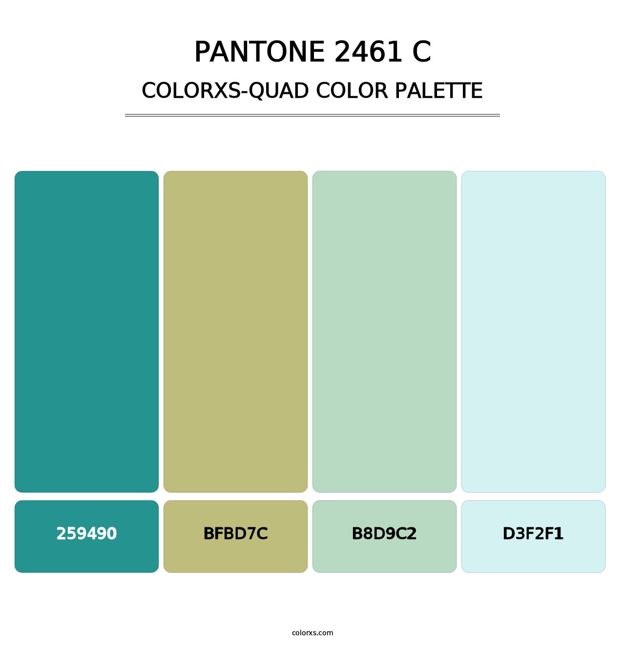 PANTONE 2461 C - Colorxs Quad Palette