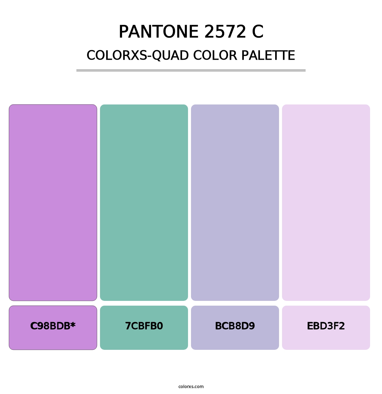 PANTONE 2572 C - Colorxs Quad Palette