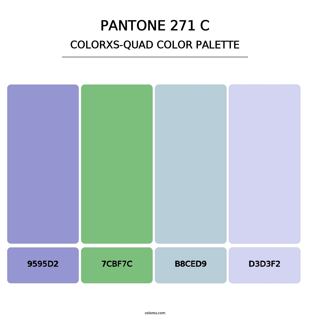 PANTONE 271 C - Colorxs Quad Palette