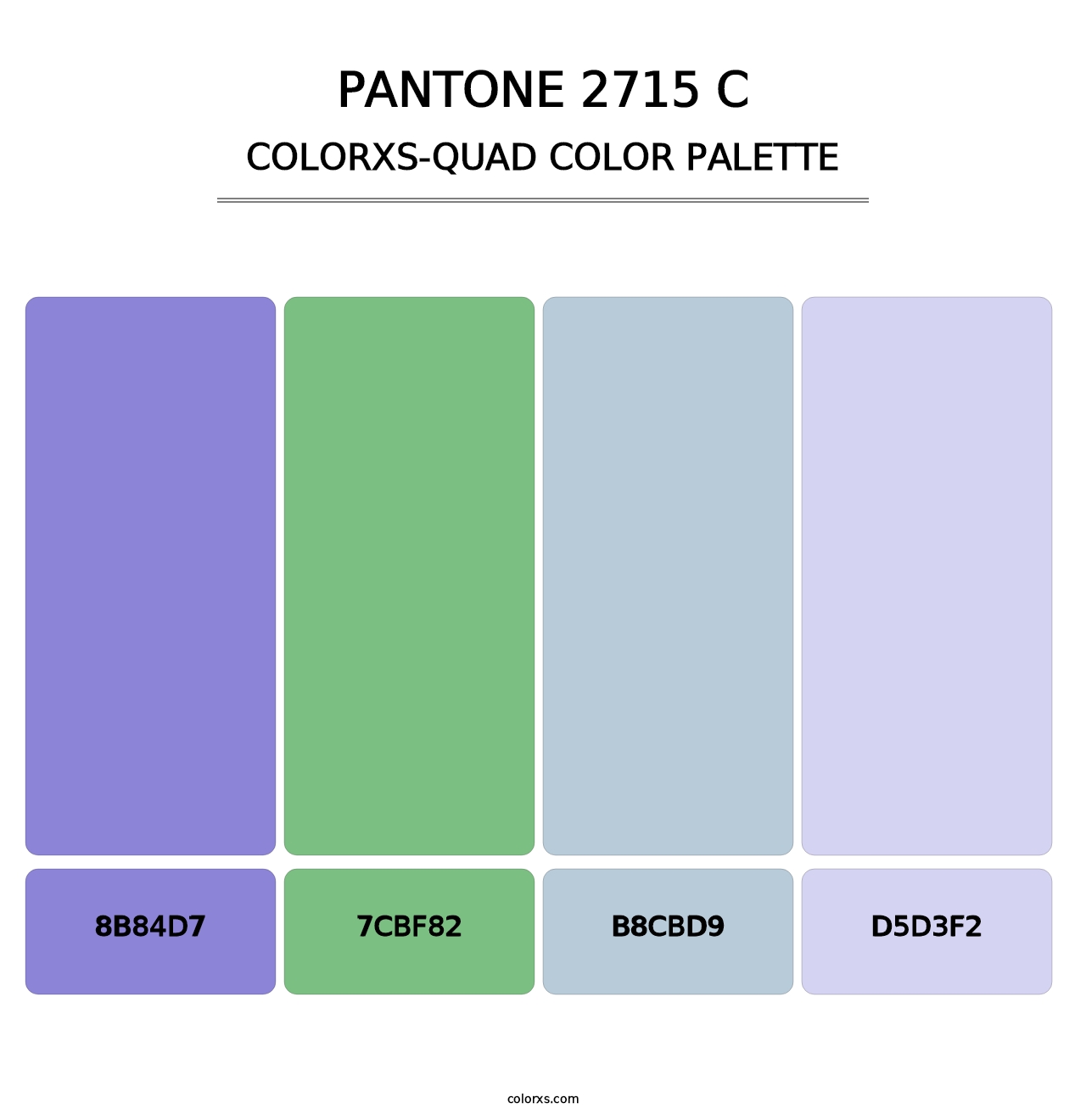 PANTONE 2715 C - Colorxs Quad Palette