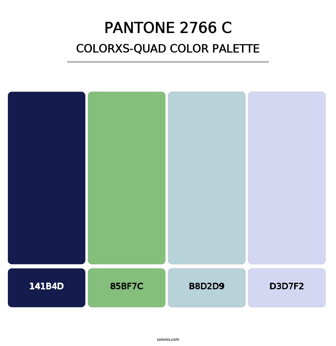 PANTONE 2766 C - Colorxs Quad Palette