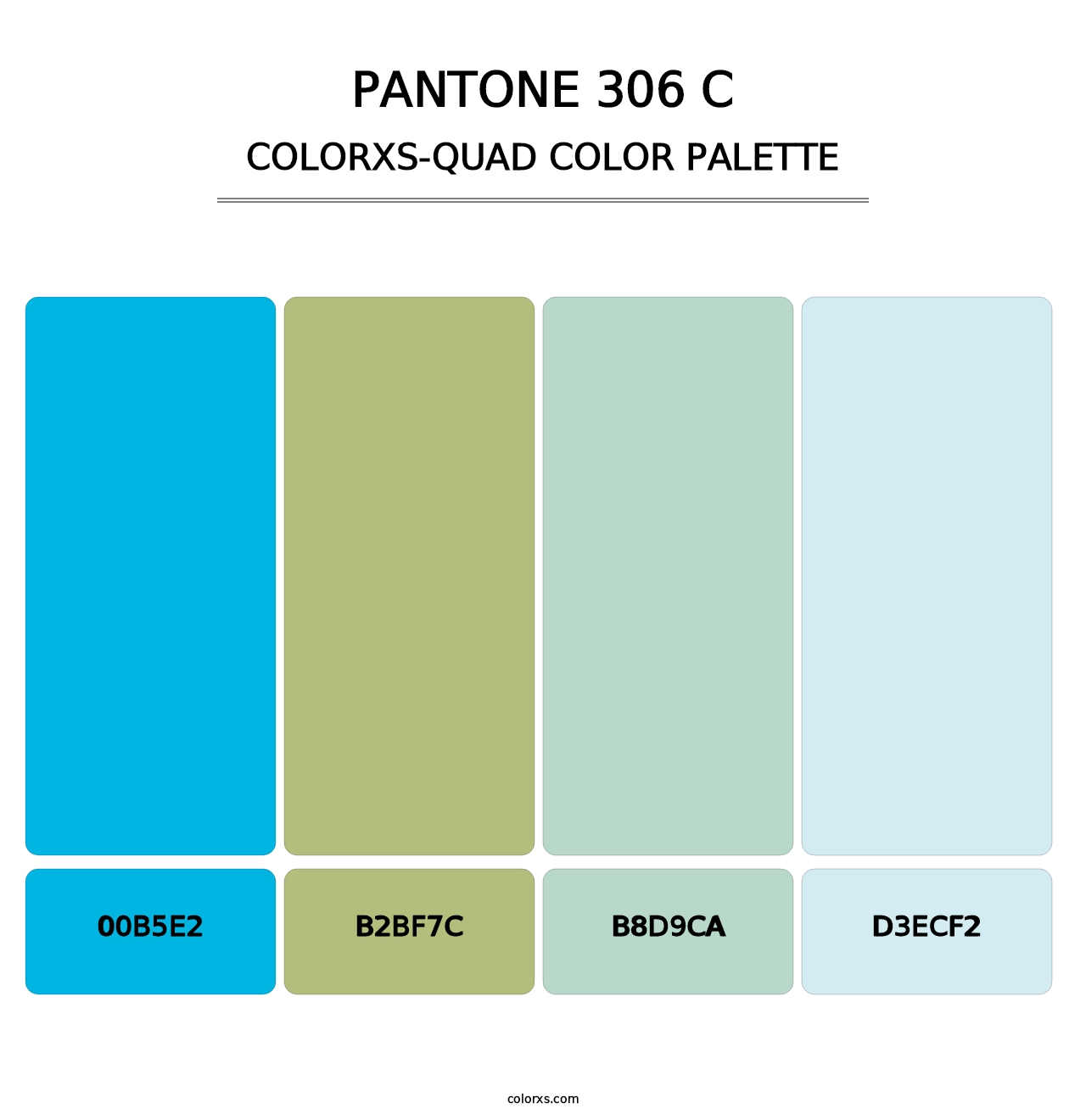PANTONE 306 C - Colorxs Quad Palette