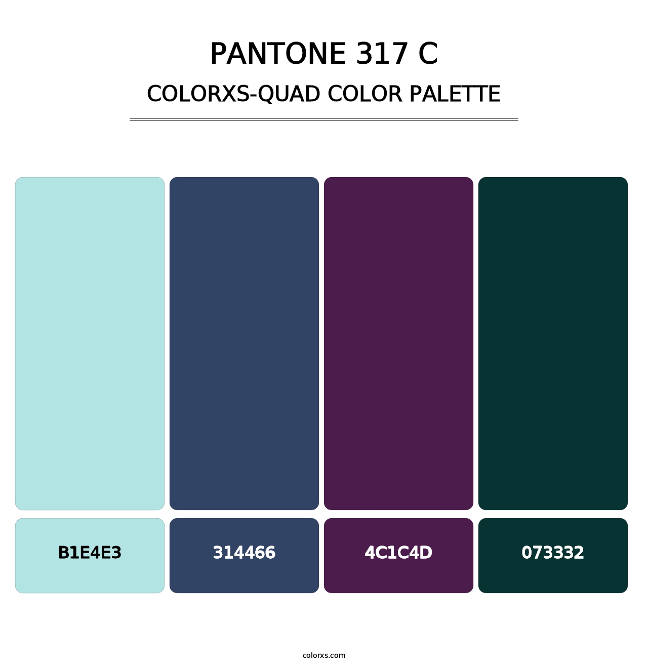 PANTONE 317 C - Colorxs Quad Palette