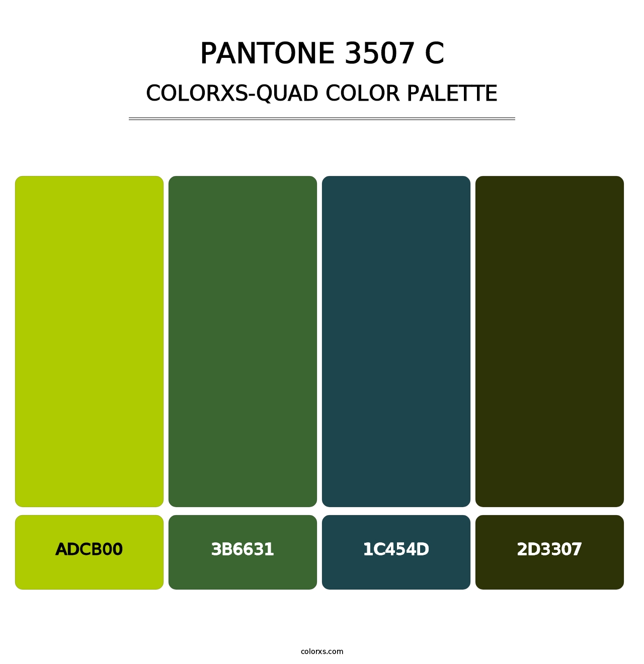 PANTONE 3507 C - Colorxs Quad Palette