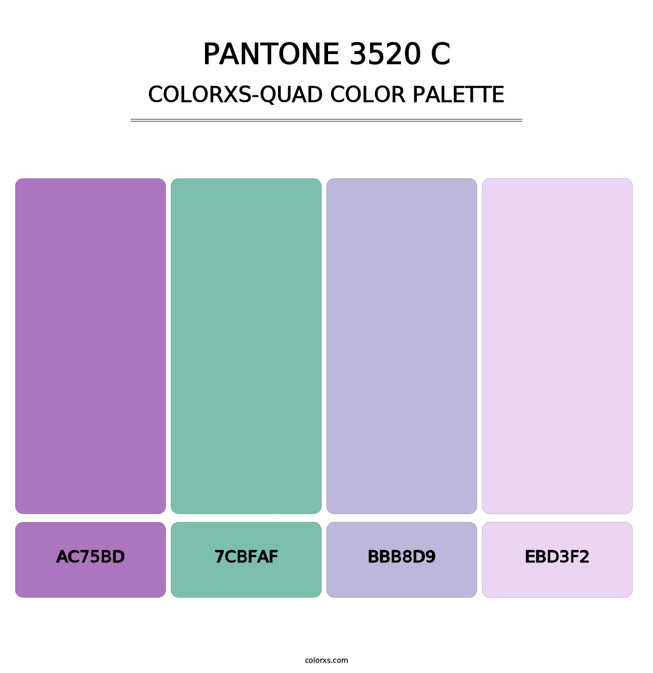 PANTONE 3520 C - Colorxs Quad Palette
