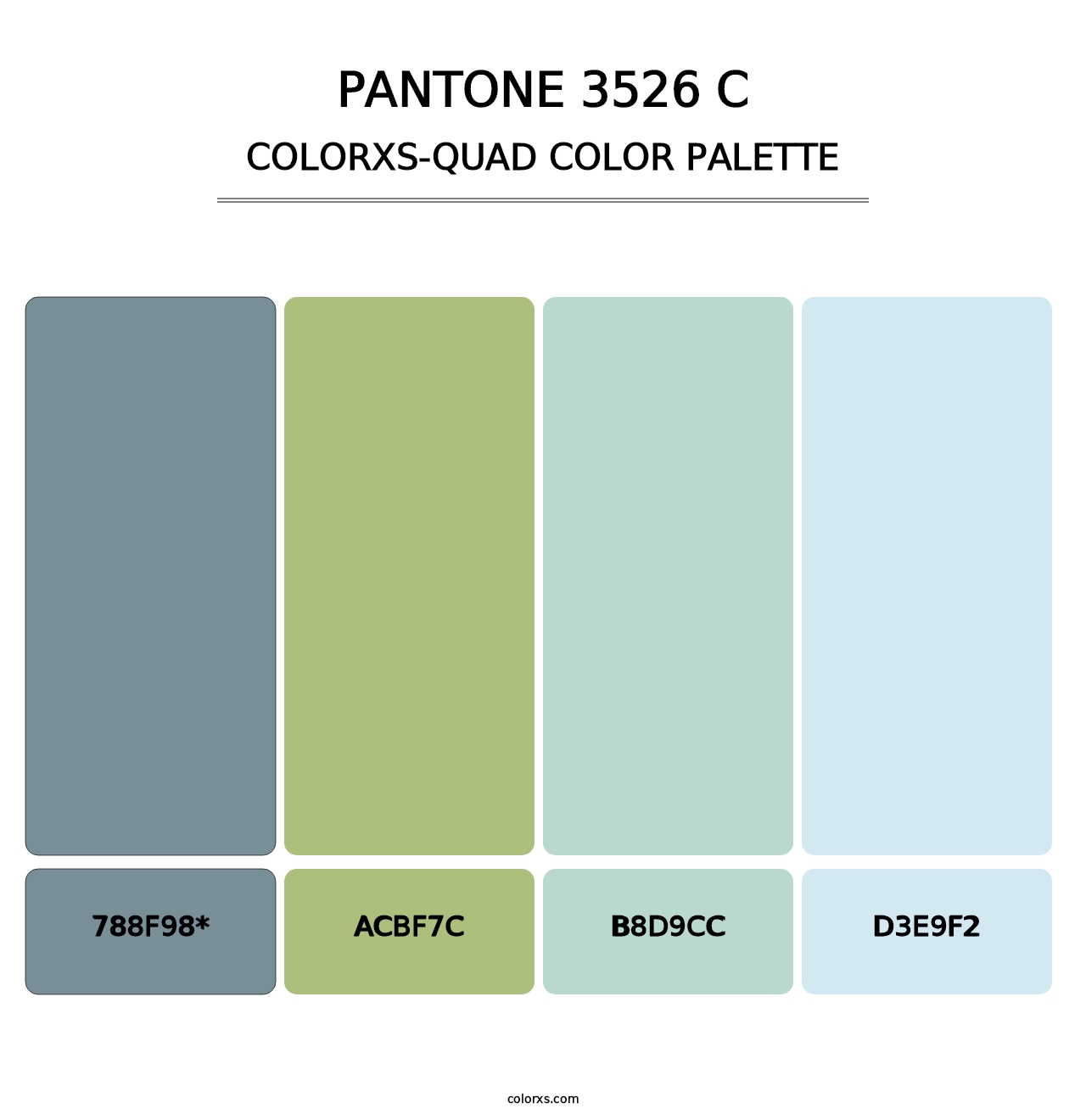 PANTONE 3526 C - Colorxs Quad Palette