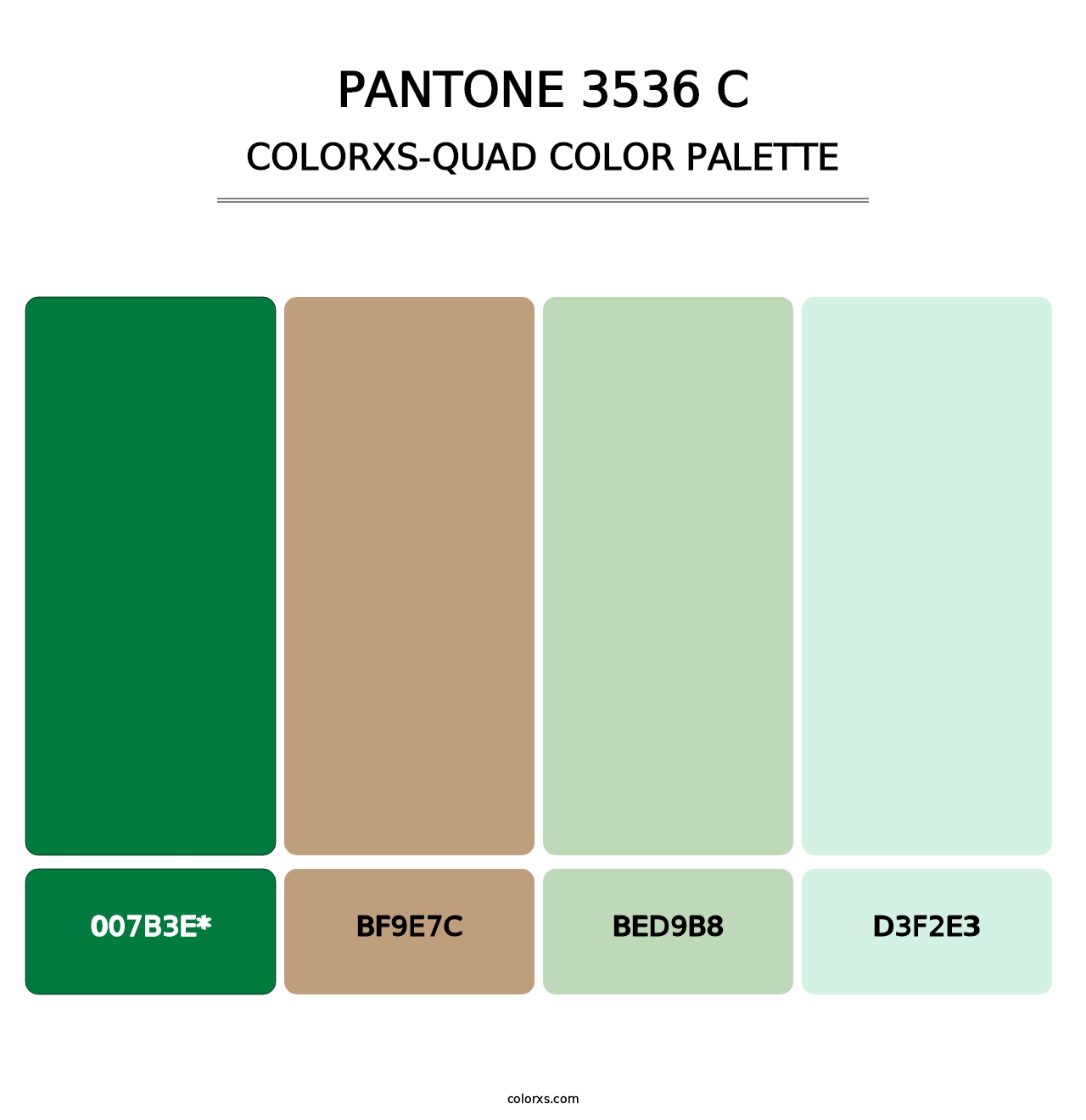 PANTONE 3536 C - Colorxs Quad Palette