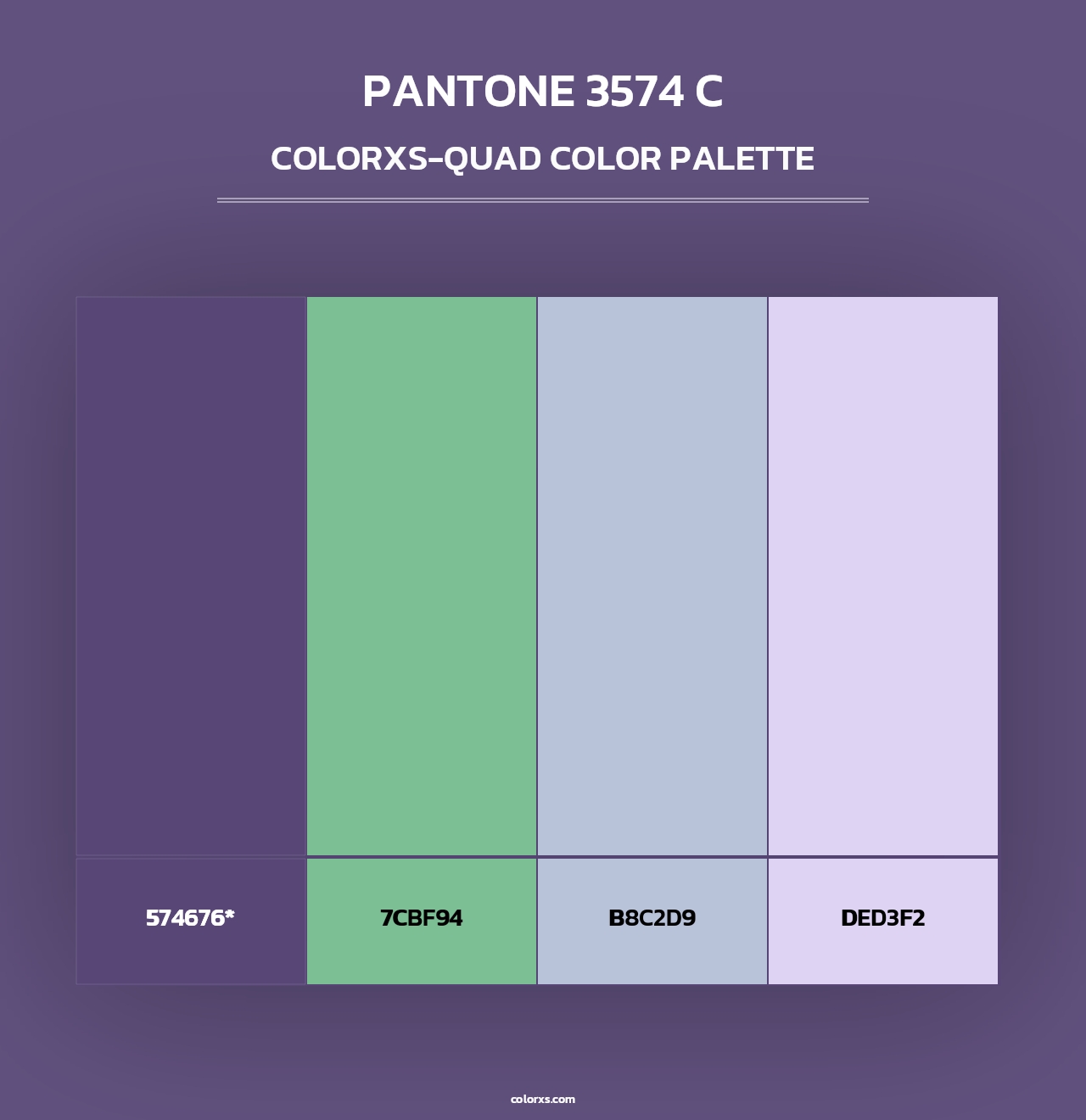 PANTONE 3574 C - Colorxs Quad Palette