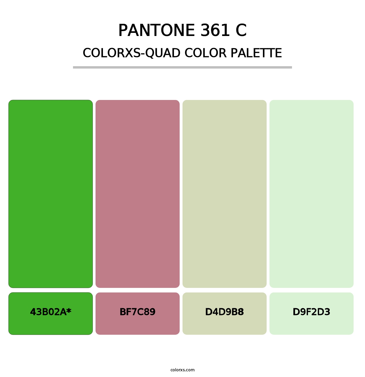 PANTONE 361 C - Colorxs Quad Palette