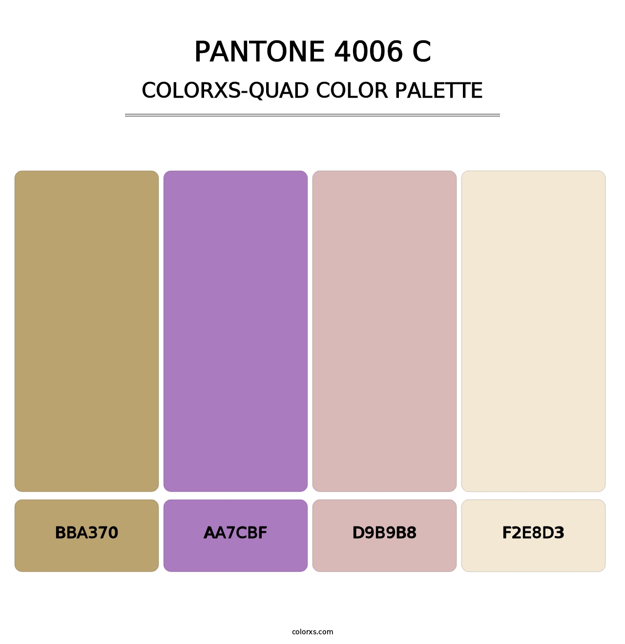 PANTONE 4006 C - Colorxs Quad Palette