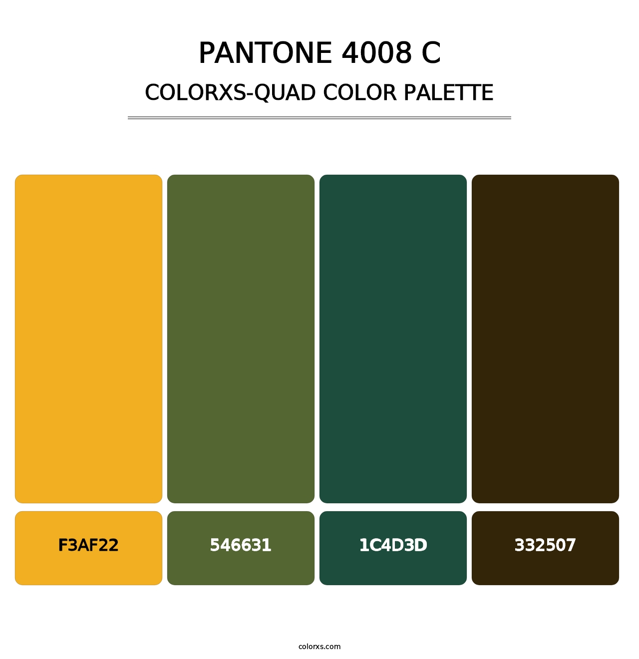 PANTONE 4008 C - Colorxs Quad Palette