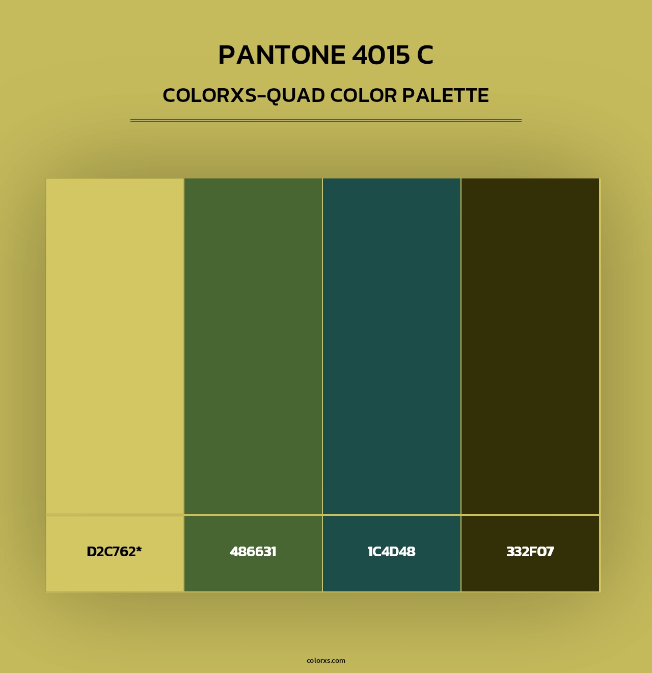 PANTONE 4015 C - Colorxs Quad Palette